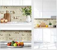 Панель пластиковая 960мм*480мм*0,2мм «Белая ракушка» /10/