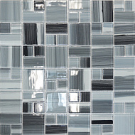 JSM-CH1020 Мозаика Elada Mosaic  р.300*300мм серая полосатая mix size