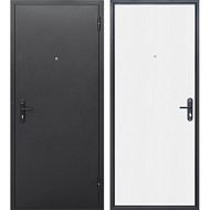 Дверь металлическая СТРОЙГОСТ 5 РФ Серебро Беленый дуб 2050*960 правая