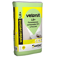 Шпаклевка финишная полимерная Weber Vetonit LR+ 20kg/54