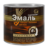 Эмаль для пола алкидно-уретановая РАДУГА золотисто-коричневая 1,9 кг, быстросохнущая