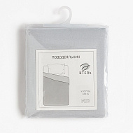 9241735 Пододеяльник Этель 175*215, цв.серый, 100% хлопок, поплин 125г/м2