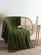 Плед "Экономь и Я" зелёный 150х130 см, 160 г/м2, 100% п/э