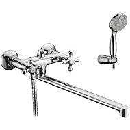 LM2112C Смеситель для ванны Lemark Standard, хром, с аксессуарами, длинный излив