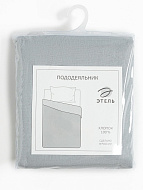 9046051 Пододеяльник Этель 200х215, цвет светло-серый, 100% хлопок, бязь 125г/м2