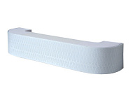 Карниз MAGELLAN Кристалл 3D 85мм Ультракомпакт, Белый лак,декоративная планка,3-х рядный 280см