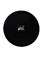 Часы настенные, серия: Классика, плавный ход, d-30 см, черные с золотом