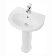 VIC55SAWB01 Раковина Sanita Виктория 60, белая, с отверстием, пьедестал Виктория/ Самарский